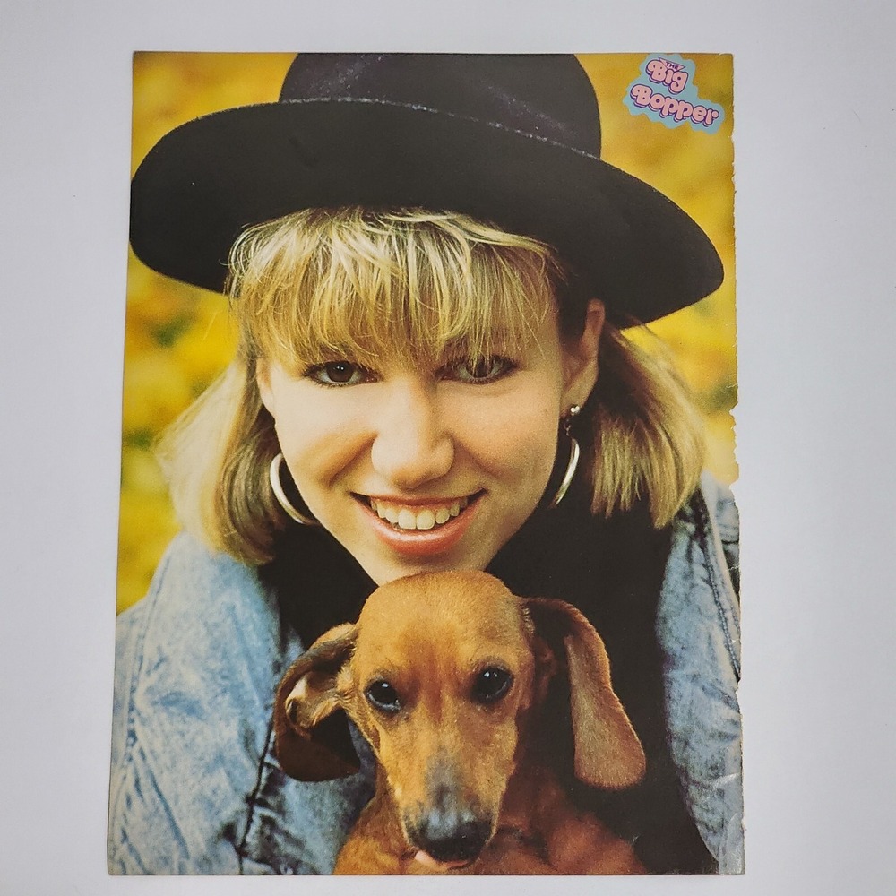 Debbie Gibson & Alyssa Milano double-sided poster pinup clipping vintage 8x10
